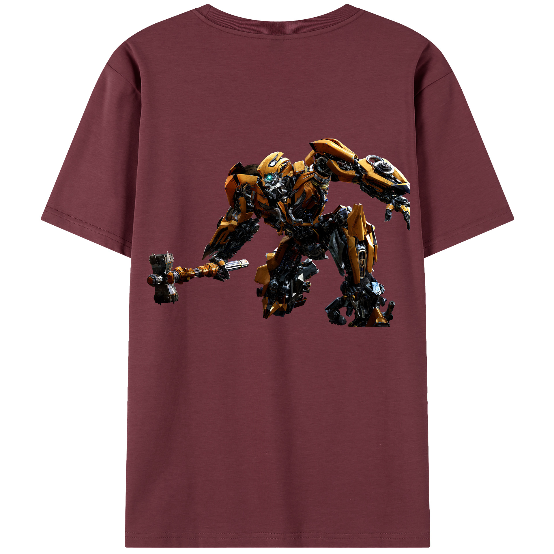 （画像用） Transformers トランスフォーマー 綿100％半袖Tシャツ（背面プリント）